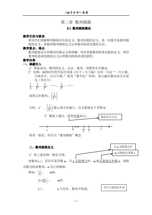 数学分析数列极限分析解析