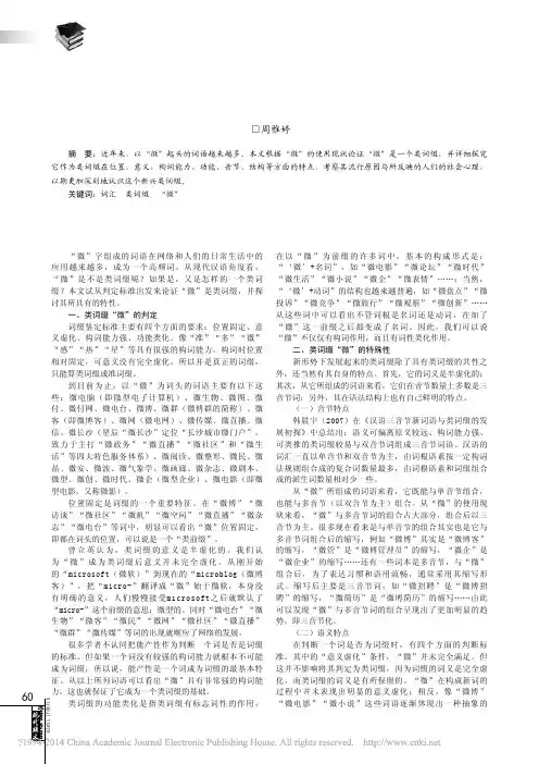 类词缀_微_探析