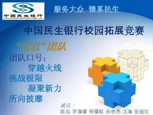 民生银行 营销 团队展示.ppt