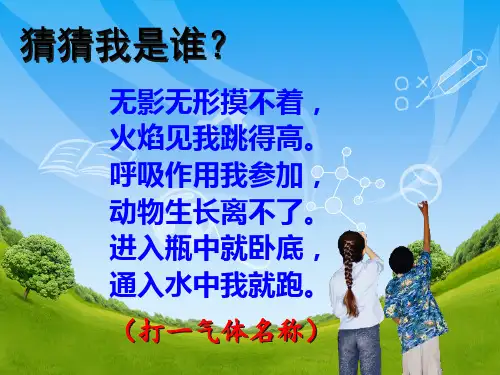 九年级化学 空气 氧气(一)第一轮复习公开课