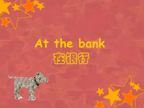 At the bank
