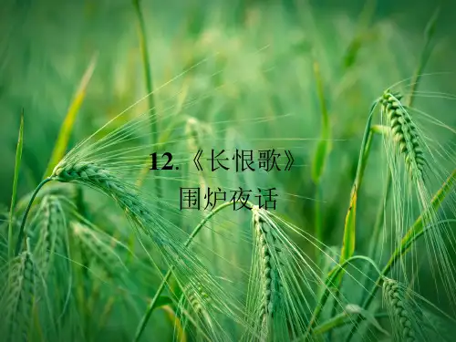 6.12《长恨歌》配套课件 新人教版选修《中国小说欣赏》课件