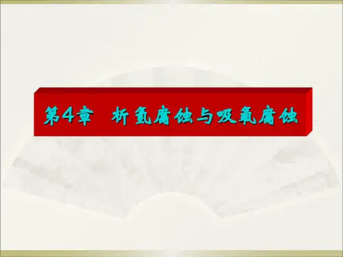 腐蚀学原理--第四章 析氢腐蚀与吸氧腐蚀