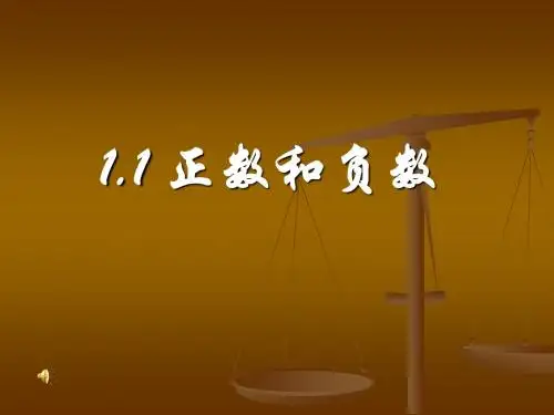 1.1正负数ppt