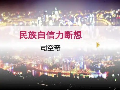 民族自信力断想23页PPT