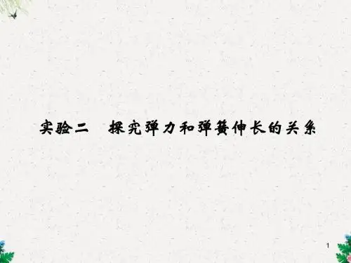 高考物理一轮复习 第2章 相互作用 实验2 探究弹力和弹簧伸长的关系课件