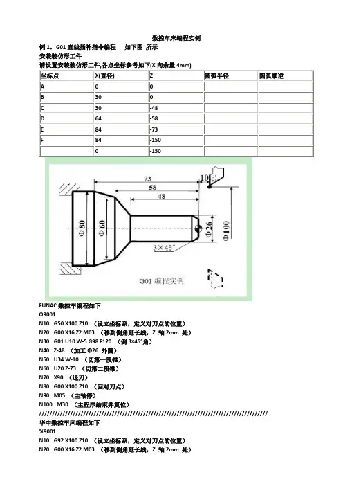 数控车床编程实例 100