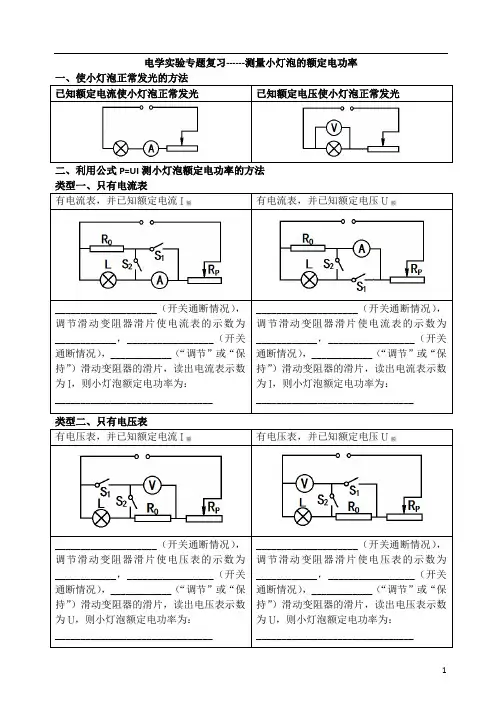 电学实验专题