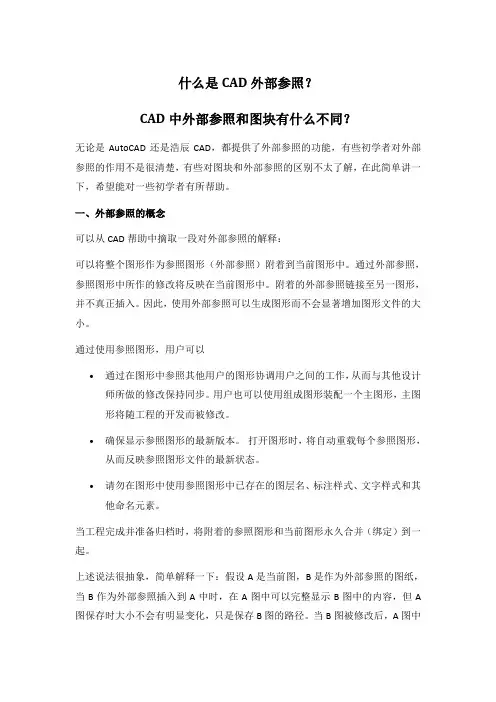 什么是CAD外部参照