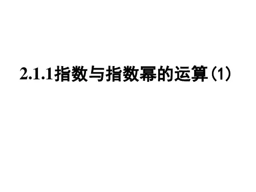 指数(第一课时)