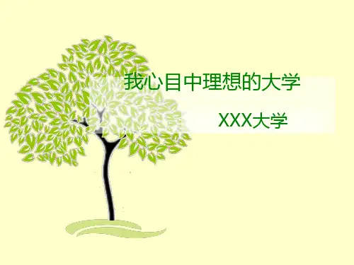 PPT模板(心中理想大学)