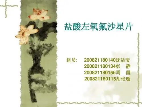 盐酸左氧氟沙星片1