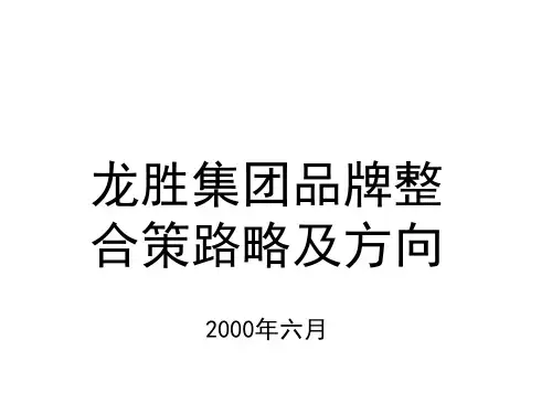 某集团品牌整合策路略及方向研究报告.pptx