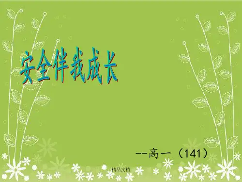 《安全伴我成长》PPT课件