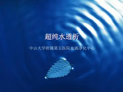 超纯水透析