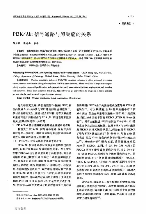 PI3K-Akt信号通路与卵巢癌的关系