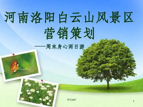 2011河南洛阳白云山风景区营销策划