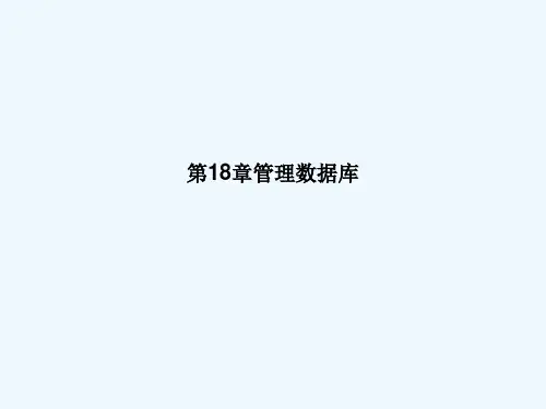 Office使用指南管理数据库ACCESS
