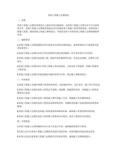 景观工程施工总图规范