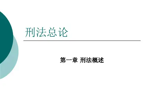 刑法总论