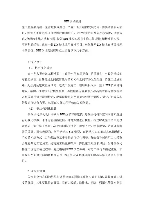 BIM技术应用 2