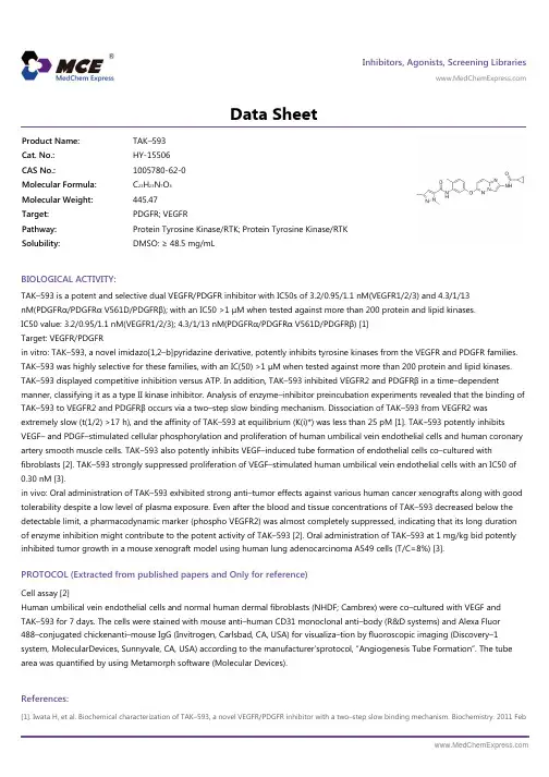 TAK-593_DataSheet_MedChemExpress
