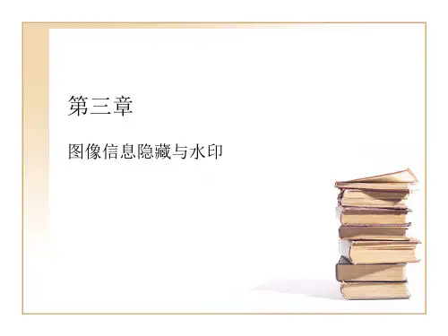 信息隐藏技术课件第三章图像信息隐藏与水印