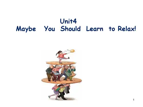 Unit4 Maybe you should learn to relax!SectionB(2b)(课堂PPT)