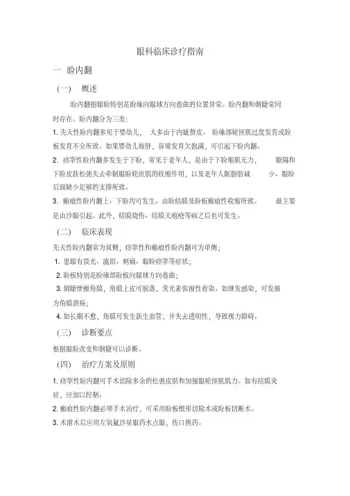 眼科临床诊疗指南76033
