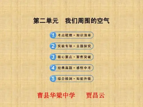 2014届中考化学曹县华梁中学一轮复习 第二单元《我们周围的空气》 新人教版