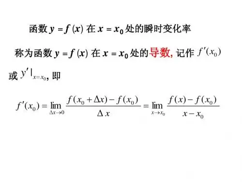 导数的几何意义