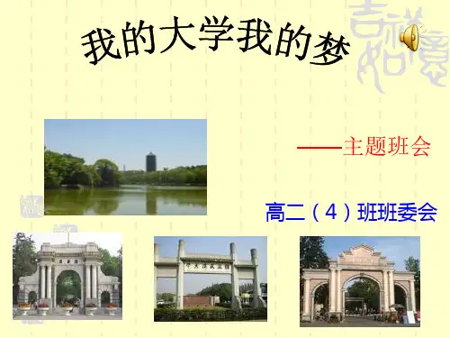 我的大学我的梦ppt