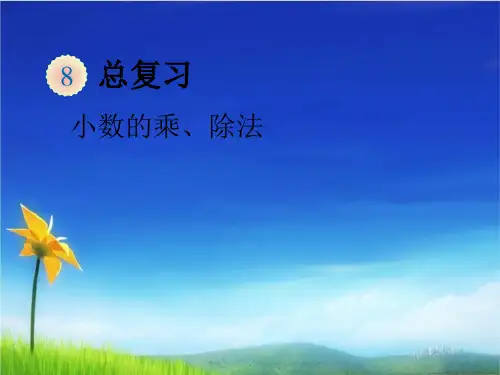 新版人教版数学五年级上册小数的乘除法