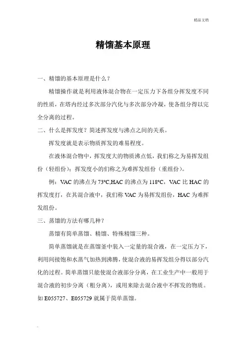 精馏基本原理