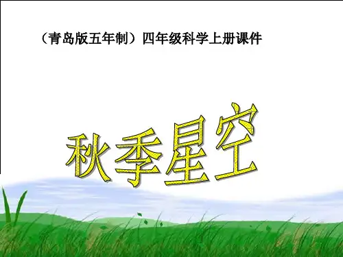 (青岛版五年制)四年级科学上册课件 秋季星空 2