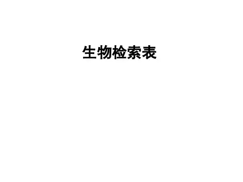 生物检索表