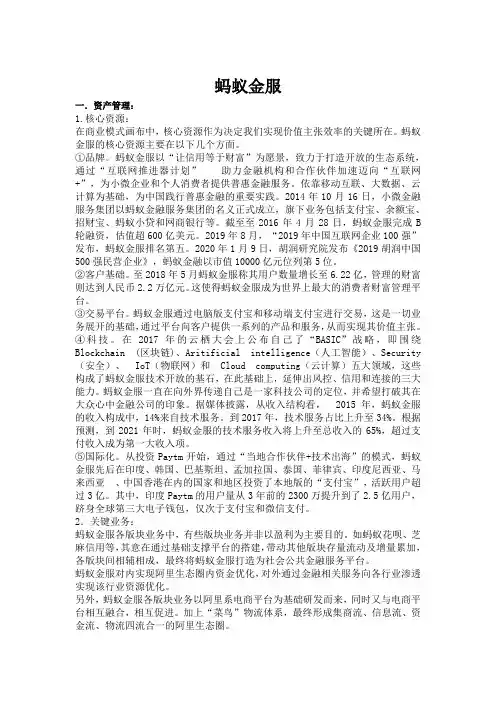 互联网金融产品实践_蚂蚁金服的商品经营模式