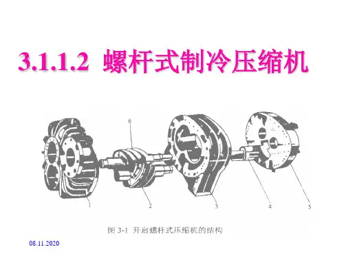 螺杆式制冷压缩机精简介绍PPT课件