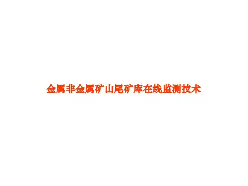 尾矿库在线监测技术方案