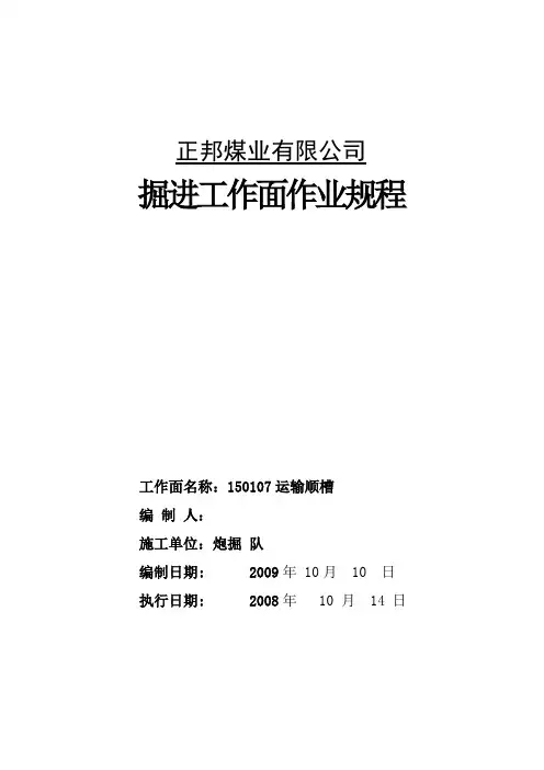 107运输(炮掘)