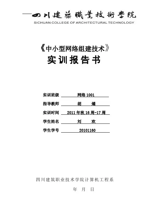 中小型网络组建实训