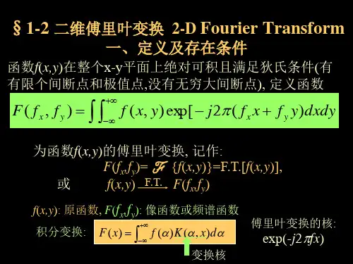 信息光学(第二版)05-二维线性系统分析1-傅里叶变换