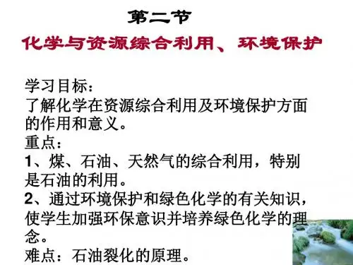 【高中化学】化学与资源综合利用、环境保护PPT课件11