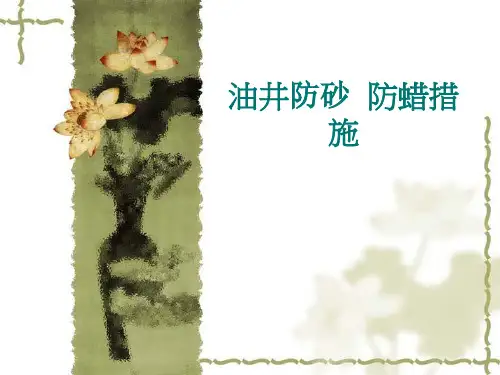 油井防砂 防蜡措施(1)