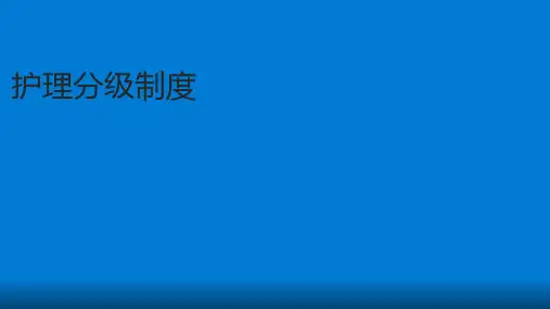 护理分级制度