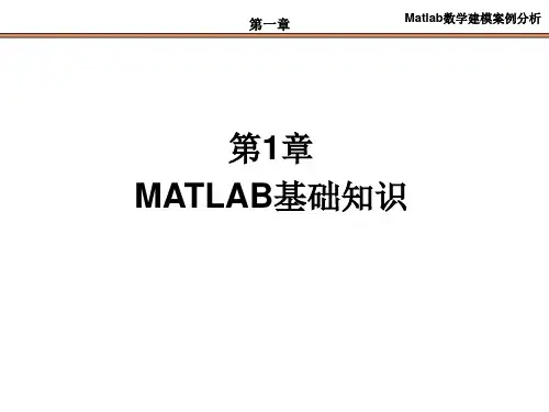 第1章 MATLAB基础知识