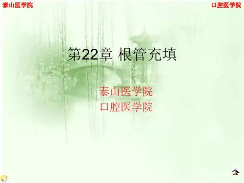 22章根管充填(1)
