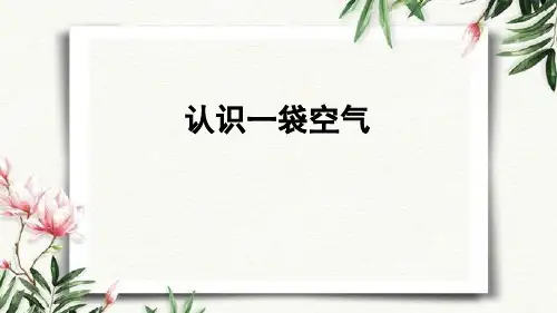 《教科版一年级下册》科学认识一袋空气课件