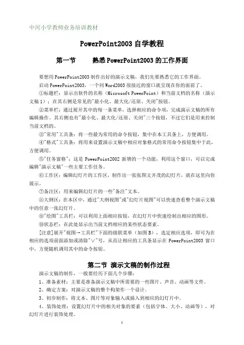 PowerPoint2003自学教程