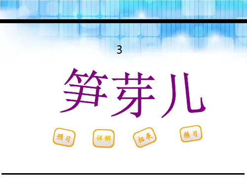 二年级语文下册PPT课件3笋芽儿